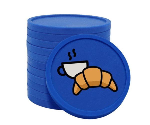 CombiCraft Lot 100 Jetons Vierges Plastique Brun 29 Mm - Jetons Consigne & Jeux