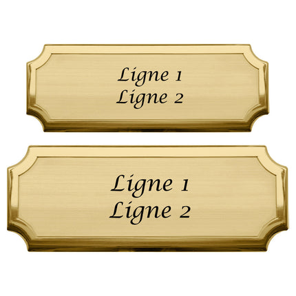 Plaque de porte personnalisée Florentia - laiton