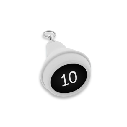 Porte-clés hôtel Mayfair blanc - plastique - par pièce