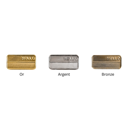 Jetons caddie personnalisés bronze coulé format 2,00 € - 100 pièces
