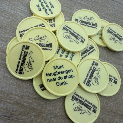 Jetons monnayeur personnalisés format 2,00 € - 100 pièces