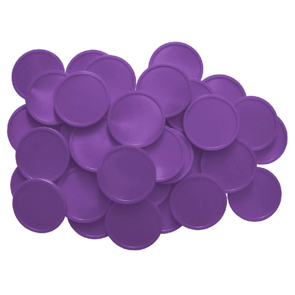 Jeton Violet Ø29 mm - 100 pièces