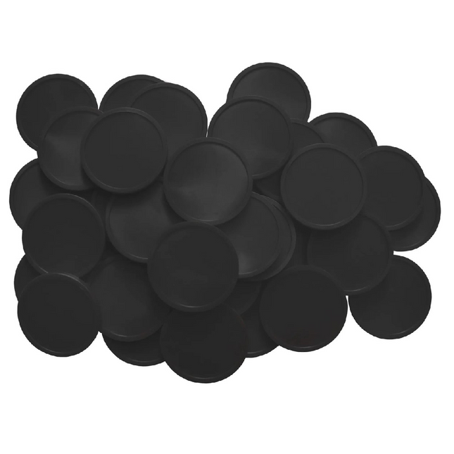 Jeton Noir Ø29 mm - 100 pièces