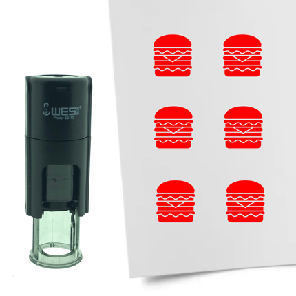 Tampon encreur hamburger - Ø10 mm