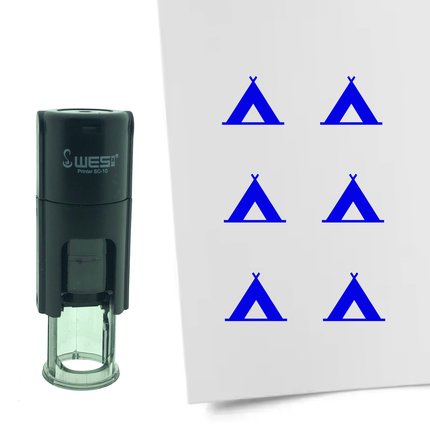 Tampon encreur tente - Ø10 mm