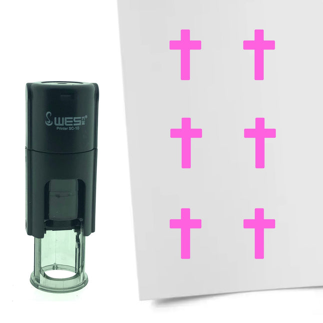 Tampon encreur croix chrétienne - Ø10 mm