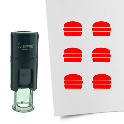 Tampon encreur hamburger - Ø10 mm