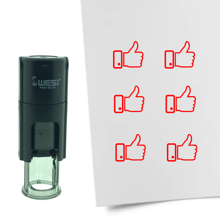 Tampon encreur bouton j'aime - Ø10 mm