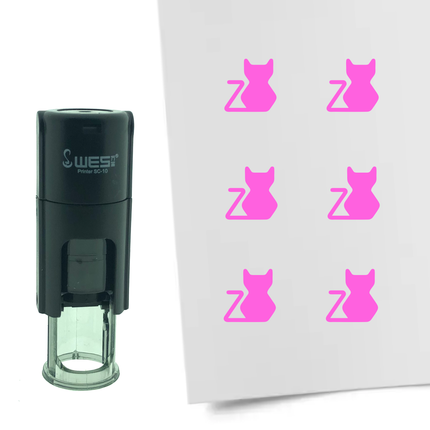 Tampon encreur chat - Ø10 mm