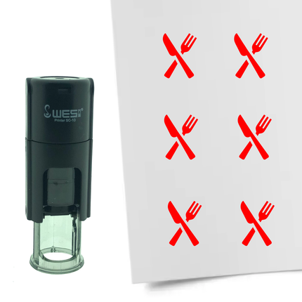 Tampon encreur couverts - Ø10 mm