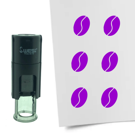 Tampon encreur grain de café - Ø10 mm