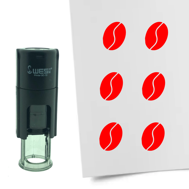 Tampon encreur grain de café - Ø10 mm