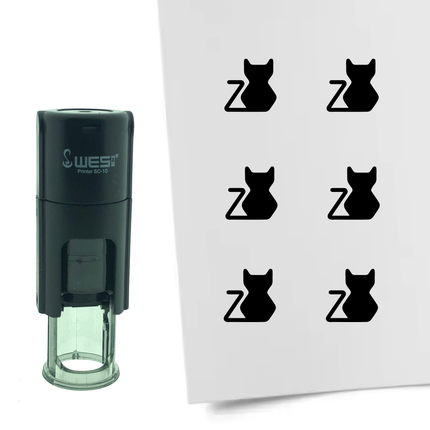 Tampon encreur chat - Ø10 mm