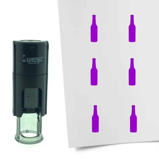 Tampon encreur bouteille de bière - Ø10 mm