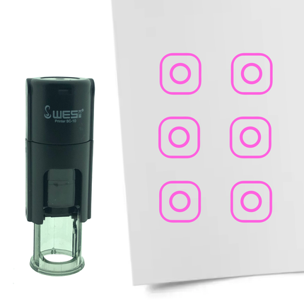 Tampon encreur Instagram - Ø10 mm