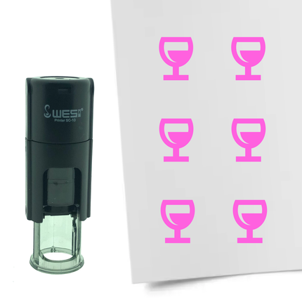Tampon encreur verre de vin - Ø10 mm