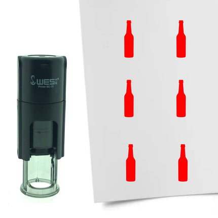 Tampon encreur bouteille de bière - Ø10 mm