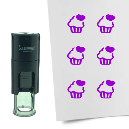 Tampon encreur cupcake - Ø10 mm