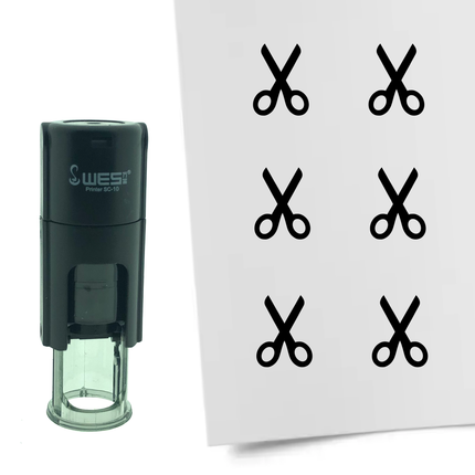 Tampon encreur ciseaux - Ø10 mm