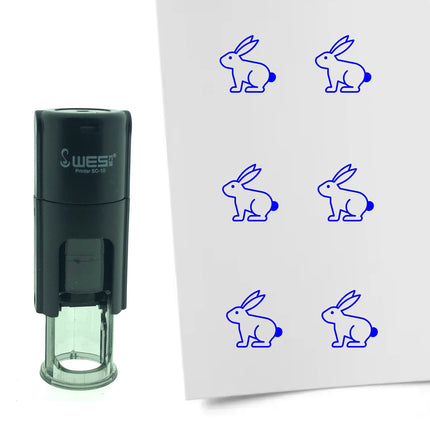 Tampon encreur lapin de Pâques - Ø10 mm