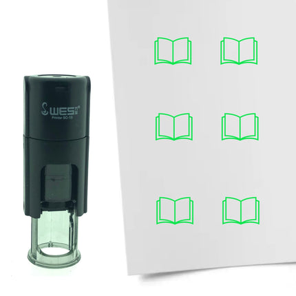 Tampon encreur livre ouvert - Ø10 mm