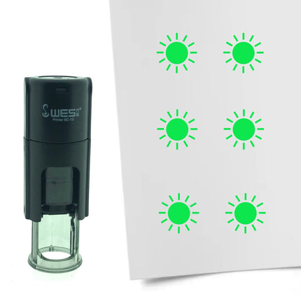 Tampon encreur soleil - Ø10 mm