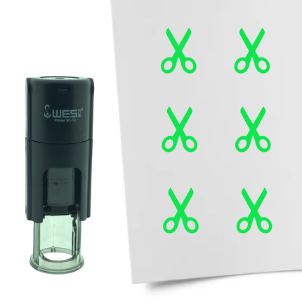 Tampon encreur ciseaux - Ø10 mm