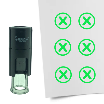 Tampon encreur croix - Ø10 mm
