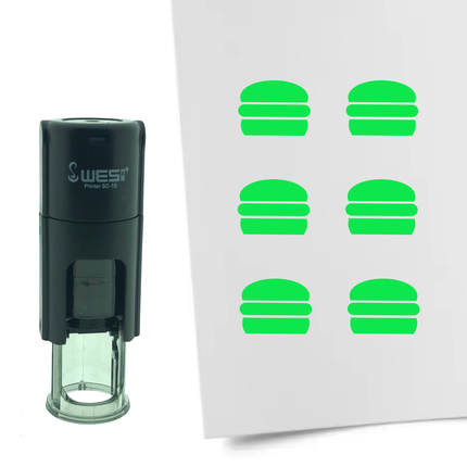 Tampon encreur hamburger - Ø10 mm