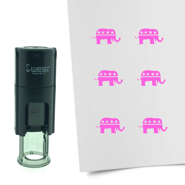 Tampon encreur éléphant des républicains - Ø10 mm