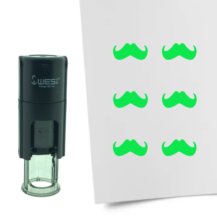 Tampon encreur moustache - Ø10 mm