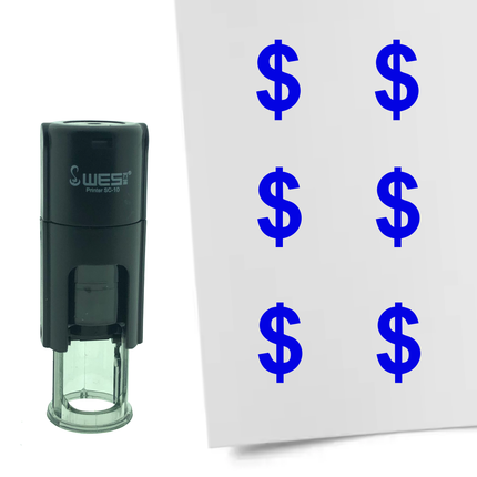 Tampon encreur dollar - Ø10 mm