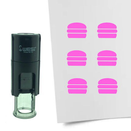 Tampon encreur hamburger - Ø10 mm