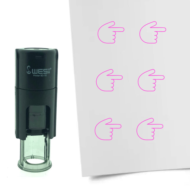 Tampon encreur index pointant vers la droite - Ø10 mm