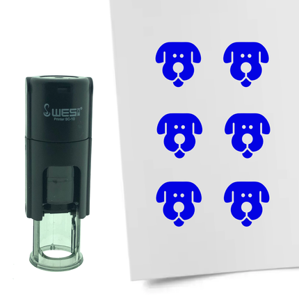 Tampon encreur chien - Ø10 mm