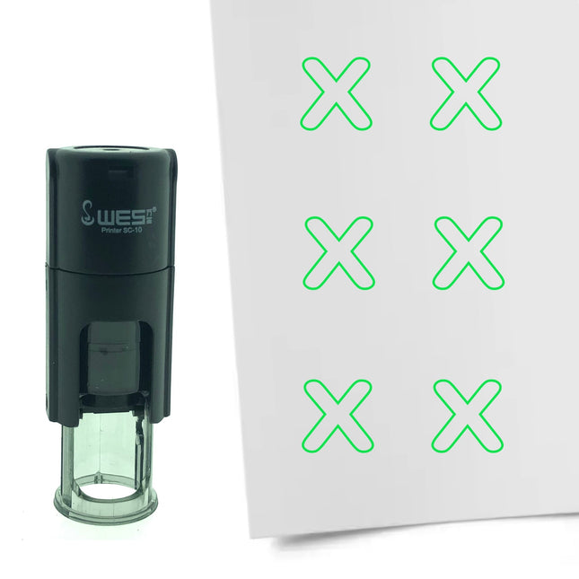 Tampon encreur croix - Ø10 mm