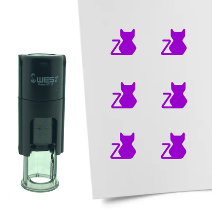 Tampon encreur chat - Ø10 mm