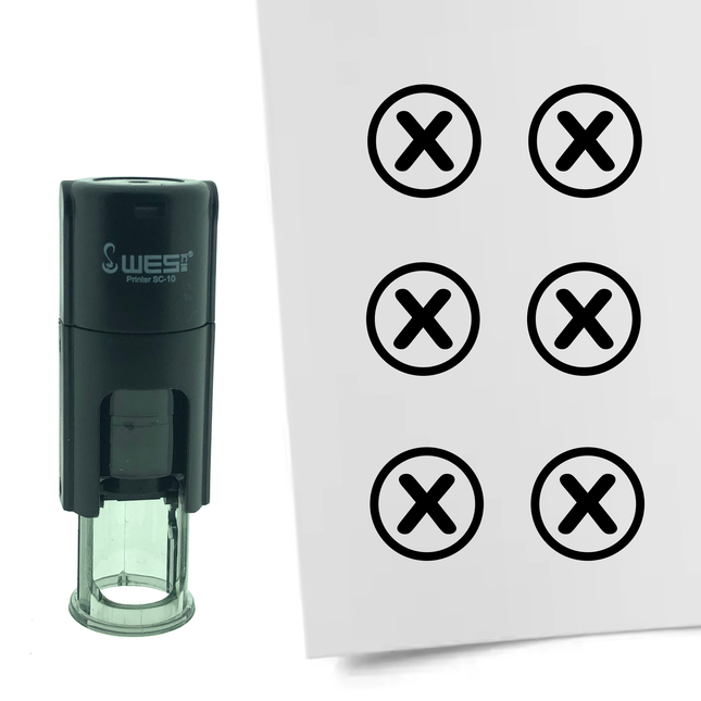 Tampon encreur croix - Ø10 mm
