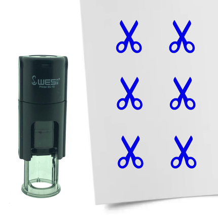 Tampon encreur ciseaux - Ø10 mm