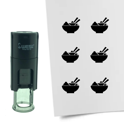 Tampon encreur bol de riz - Ø10 mm