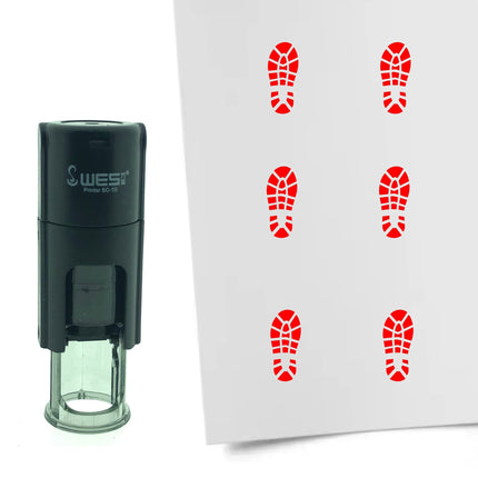 Tampon encreur trace de chaussure - Ø10 mm