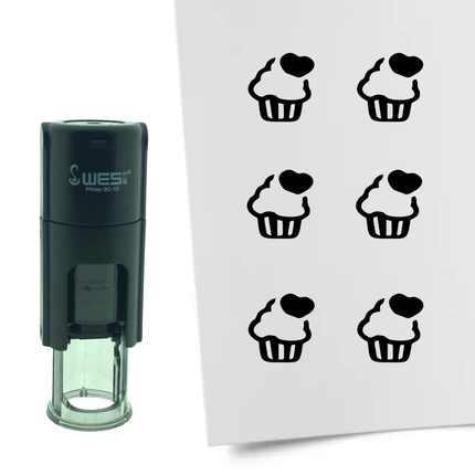 Tampon encreur cupcake - Ø10 mm