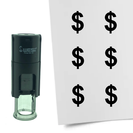Tampon encreur dollar - Ø10 mm
