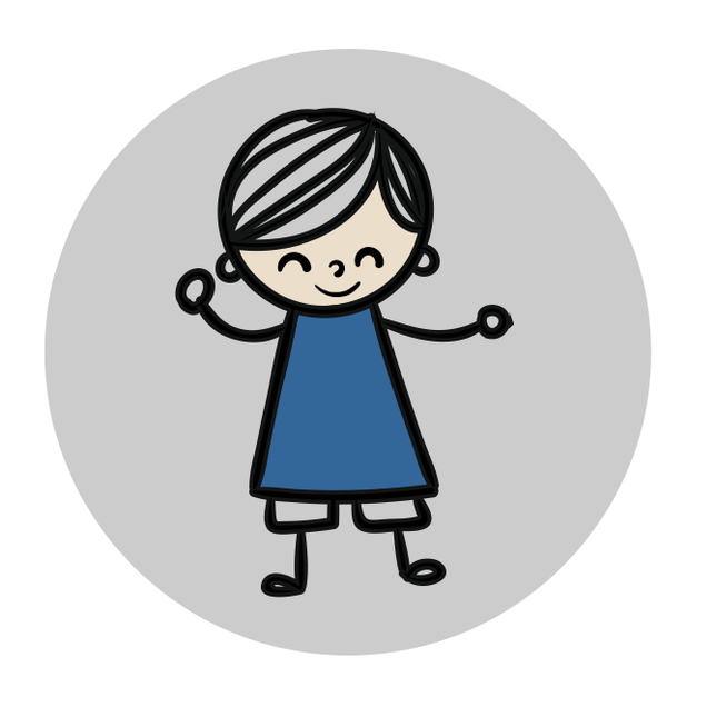 Plaque de porte de toilettes garçon coloré - aluminium - Ø75 mm