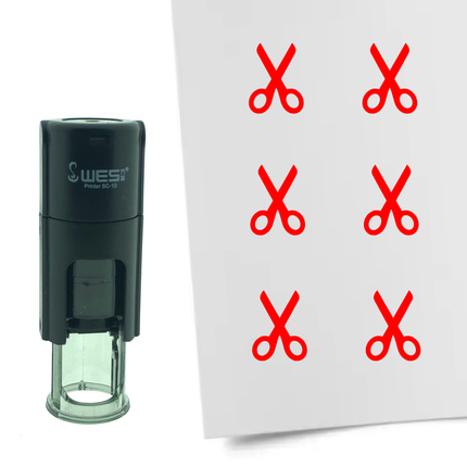 Tampon encreur ciseaux - Ø10 mm