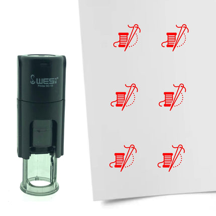 Tampon encreur aiguille et fil - Ø10 mm