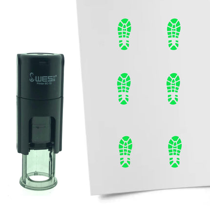 Tampon encreur trace de chaussure - Ø10 mm