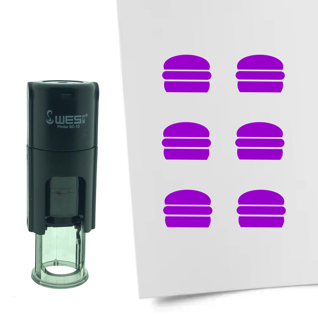 Tampon encreur hamburger - Ø10 mm