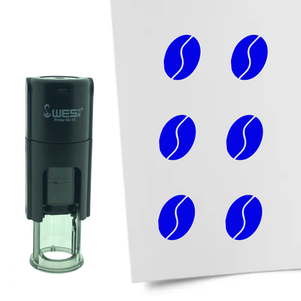 Tampon encreur grain de café - Ø10 mm