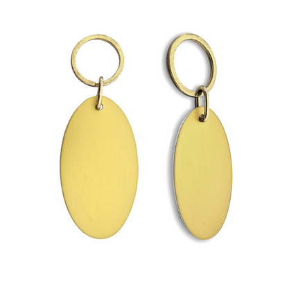 Porte-clés hôtel Victor Ovale - aluminium - par pièce